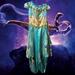 Disney Costumes | Disney Live Action Aladdin Jasmine Costume Size 7-8 Medium | Color: Blue/Gold | Size: 7-8 Medium