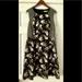 Michael Kors Dresses | Beautiful Michael Kors Floral Print Dress | Color: Black | Size: 10