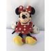 Disney Toys | Disney Minnie Mouse Plush Stuffed Animal Red Dress And Bow Pre-Owned 11 Inches | Color: Red | Size: Os