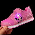 Disney Shoes | Disney Minnie Mouse Toddler Girls Sneaker Size 8 Pink Light Up & Comfy Shoes | Color: Pink/White | Size: 8g