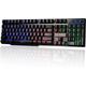 CGZZ Gaming-Tastatur, PIPRE PC-Gaming-Tastatur PS4-Gaming-Tastatur Kabelgebundene USB-Gaming-Tastatur mit LED-Hintergrundbeleuchtung für PC/Laptop / PS4 / Xbox One