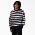 Dickies Men's Westover Striped Sweatshirt - Black Variegated Stripe Size M (TWR25)