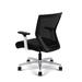 Via Seating Run II Ergonomic Genuine Leather Task Chair Upholstered in Gray/Blue/Black | 39.3 H x 27 W x 27 D in | Wayfair 850017632813