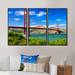 Latitude Run® San Francisco Golden Gate - Landscape Framed Canvas Wall Art Set Of 3 Canvas, Wood in White | 20 H x 36 W x 1 D in | Wayfair