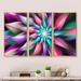 Wrought Studio™ Dance Of Multi Color Exotic Flower - Floral Framed Canvas Wall Art Set Of 3 Canvas, Wood in White | 28 H x 36 W x 1 D in | Wayfair