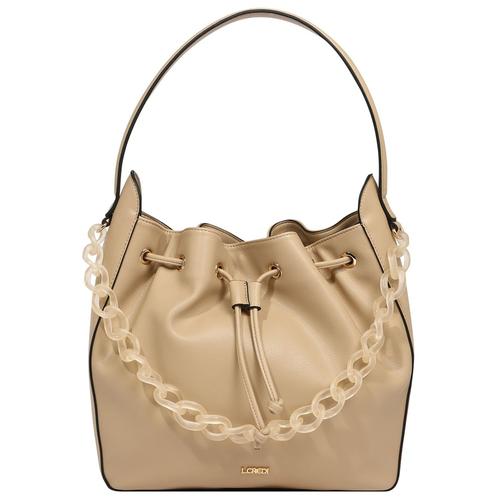 L.CREDI – Julia Beuteltasche 31 cm Handtaschen Nude Damen