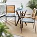 Humble + Haute Outdura Moonbeam Indoor/Outdoor Corded Chair Pads (Set of 2)