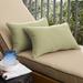 Humble + Haute Outdura Sync Basil Indoor/Outdoor Corded Lumbar Pillows (Set of 2)