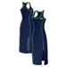 Women's WEAR by Erin Andrews College Navy Seattle Seahawks Racerback Tank Midi Dress