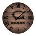 Imperial Brown Chicago Bears Rustic 16'' Clock