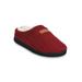 Women's Textured Knit Rib Cuff Clog Slipper Slippers by GaaHuu in Ruby (Size S(5/6))