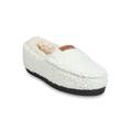 Women's Textured Knit Mocassin Slipper Slippers by GaaHuu in Natural (Size M(7/8))
