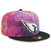 Men's New Era Pink/Black Arizona Cardinals 2022 NFL Crucial Catch 59FIFTY Fitted Hat