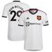 Men's adidas Aaron Wan-Bissaka White Manchester United 2022/23 Away Replica Player Jersey