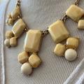 Kate Spade Accessories | Kate Spade Large Cream Statement Necklace - Euc | Color: White | Size: Os