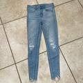 American Eagle Outfitters Jeans | American Eagle Patched High Rise Jegging Crop Jeans 2 | Color: Blue | Size: 2