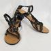 Ralph Lauren Shoes | Denim & Supply Ralph Lauren Black Stud Strappy Gladiator Block Heel Sandals | Color: Black | Size: 8.5