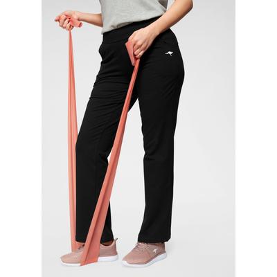 Jogginghose KANGAROOS, Damen, Gr. 48, N-Gr, schwarz, Obermaterial: 95% Baumwolle, 5% Elasthan, sportlich, lang, Hosen, Große Größen Image