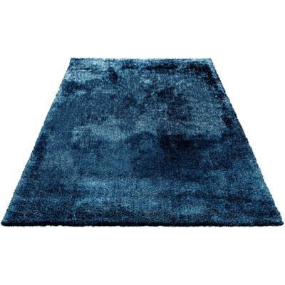 Teppich BRUNO BANANI "Dana Teppich, besonders weich und kuschelig, Kundenliebling" Gr. 7, blau, B:240cm H:30mm L:320cm, Kunstfaser, Teppiche, uni, Mikrofaser Teppiche, Wohnzimmer, Schlafzimmer, Esszimmer, Topseller Image