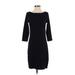 Gap Casual Dress - Sheath: Black Color Block Dresses - Women's Size Small