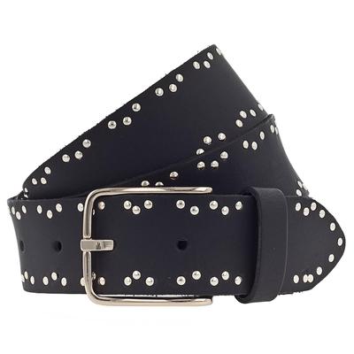 Vanzetti Gürtel Leder 80 cm Schwarz Damen