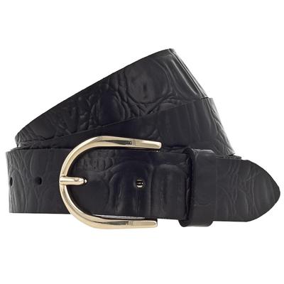 Vanzetti Gürtel Leder 110 cm Schwarz Damen