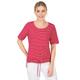 T-Shirt CASUAL LOOKS "Shirt" Gr. 44, rot (rot, gestreift) Damen Shirts Jersey