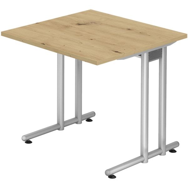 HAMMERBACHER Schreibtisch »Flexiline II« 80 cm braun, 80x72x80 cm