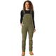 Dickies - Overalls for Women, Rinsed Utility Bib Overalls, Boyfriend Fit, Rinsed Military Green, S