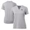Women's Cutter & Buck Heather Gray Cleveland Guardians DryTec Forge Stretch V-Neck Blade Top