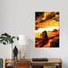 East Urban Home 'Lava Isolation' Graphic Art Print on Wrapped Canvas Metal in Black/Orange/Red | 60 H x 40 W x 1.5 D in | Wayfair ESUR2722 37306286