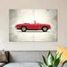 East Urban Home 'Vintage Italia Series: 1966 Ferrari 275 GTS' Vintage Advertisement on Canvas in Green/White | 8 H x 12 W x 0.75 D in | Wayfair