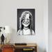 East Urban Home 'Vintage Celebrity Sunday Series: Janis Joplin' Graphic Art Print on Canvas Canvas/Metal in Black/Gray/White | Wayfair