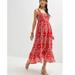 Anthropologie Dresses | Anthropologie Sachin & Babi Embroidered Floral Maxi Dress | Color: Red/White | Size: 12p