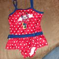 Disney Swim | Girls Minnie Mouse One Piece Swimsuit 4t Disney | Color: Red/White | Size: 4tg