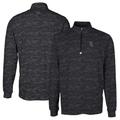 Men's Cutter & Buck Black Chicago White Sox Traverse Camo Print Stretch Quarter-Zip Pullover Top