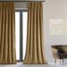 Darby Home Co Balone French Pleat Signature Velvet Curtains for Bedroom Blackout Curtains for Living Room Single Panel Velvet in Yellow | Wayfair