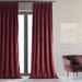 Darby Home Co Balone French Pleat Signature Velvet Curtains for Bedroom Blackout Curtains for Living Room Single Panel Velvet in Red | Wayfair