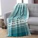 Dakota Fields Viewcrest Elegance in Emerald Cotton Throw Cotton in Blue/Green | 72 H x 35 W in | Wayfair 81734F85252B44E6BBDF021785A27B44