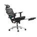 Inbox Zero Multifunction Joudy Ergonomic Executive Chair Upholstered in Gray/Black/Brown | 43.7 H x 27.36 W x 27.5 D in | Wayfair