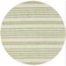 Brown 48 x 48 x 0.25 in Area Rug - Breakwater Bay Hebgen Striped Machine Made Handwoven Indoor/Outdoor Area Rug in Beige/Sweet Pea | Wayfair