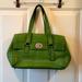 Coach Bags | Coach Hampton Pebble Green Leather Satchel | Color: Green | Size: Os