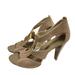 Michael Kors Shoes | Micheal Kors Tan Berkeley Leather Upper Healed Sandal Size 7.5 | Color: Brown/Tan | Size: 7.5