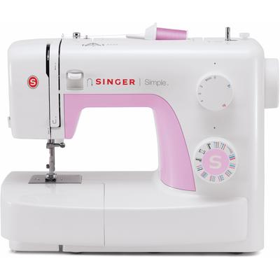 SINGER Nähmaschine "Simple 3223", rosa (weiß, rosa), B:37cm H:29,5cm T:17cm, Nähmaschinen, 23 Stiche Image