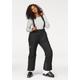 Skihose POLARINO, Damen, Gr. 52, N-Gr, schwarz (schwarz (skihose aus nachhaltigem material)), Web, Obermaterial: 100% Polyester. Futter: 100% Polyester. Wattierung: 100% Polyester, sportlich, Hosen, mit abnehmbaren Hosenträgern