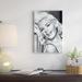 East Urban Home Jayne Mansfield's Gorgeous Smile by Radio Days - Wrapped Canvas Print, Cotton in Black/Gray/Green | 26 H x 26 W in | Wayfair