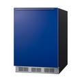 Summit Appliance 5.1 cu. ft. Freestanding Mini Fridge w/ Freezer Metal in Blue | 32.13 H x 23.63 W x 24.5 D in | Wayfair BRF631BKBADA