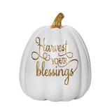 The Holiday Aisle® Harvest Manifesting Pumpkin Resin | 8.25 H x 7 W x 6.75 D in | Wayfair 0BFDF11F6C8C45B49FE6E8CE0F8F1125