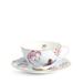 Wedgwood Cuckoo Blue Teacup & Saucer Bone China/Ceramic in Blue/Pink/White | 2.28 H x 4.13 W in | Wayfair 5C106805129