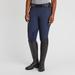 Hadley Mid - Rise Side Zip Breeches by SmartPak - Knee Patch - 26R - Navy - Smartpak